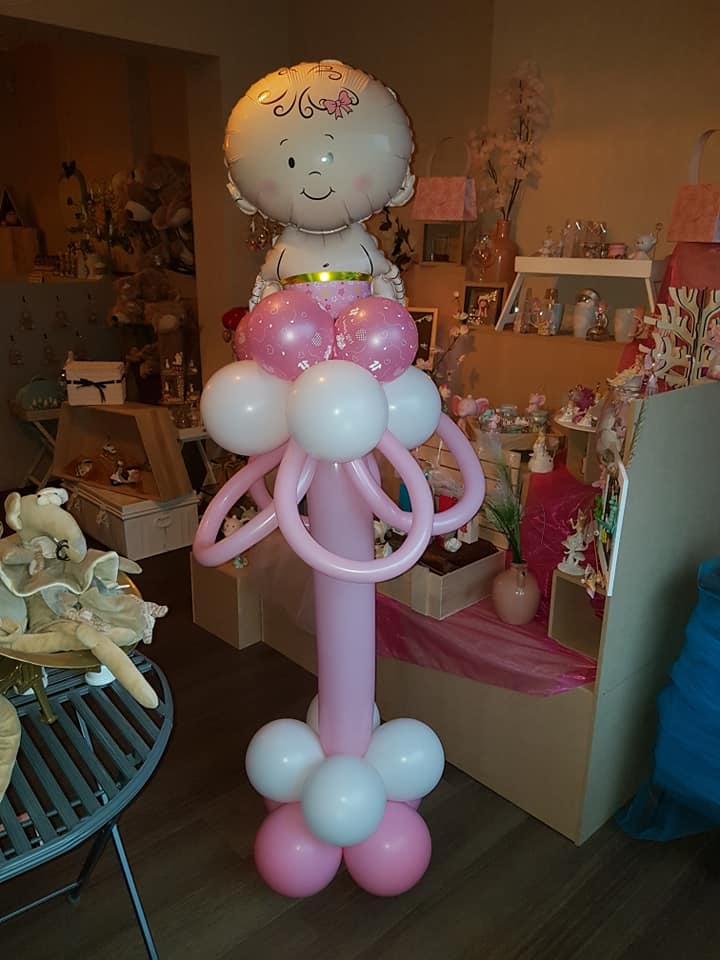 Ballon Ballonnen baby roze meisje babyborrel doop Sint-Truiden Hoeselt