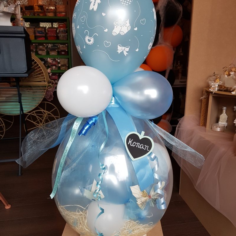 Ballon Ballonnen geschenk geboorte babyborrel blauw jongen Sint-Truiden Hoeselt