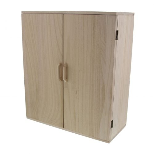 Presentatiekast naturel hout