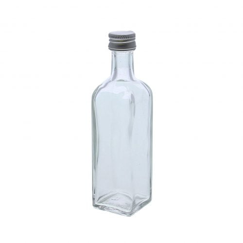 Glazen flesje vierkant