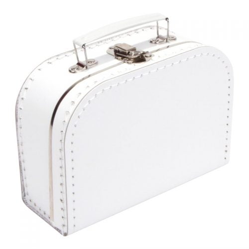 Koffertje Wit 20cm