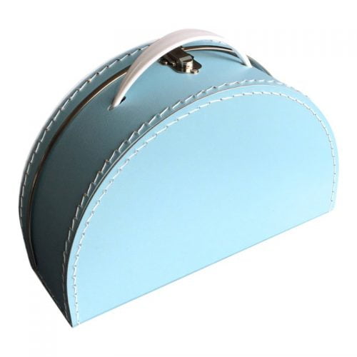 Koffertje Halfrond Lichtblauw